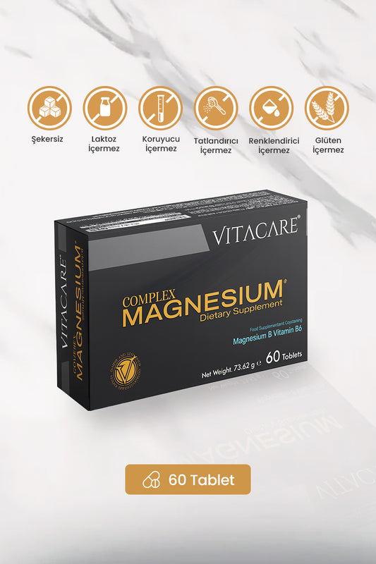 Magnezyum Complex Vitamin B6 60 TABLET | Beslenme Takviyesi