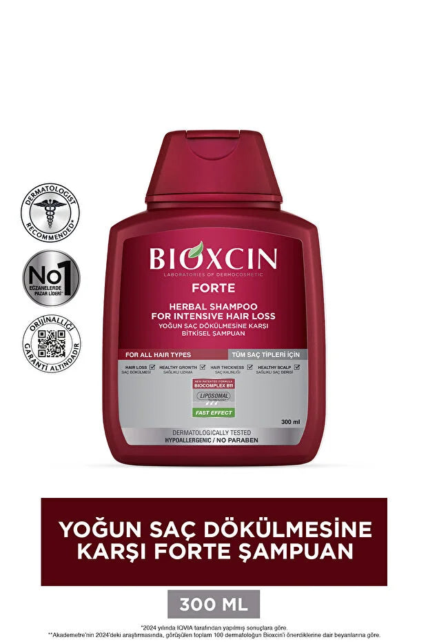 Forte Şampuan Tüm Saç Tipleri Için 3x300ml - Yoğun Dökülme Şampuanı Avantajlı Paket