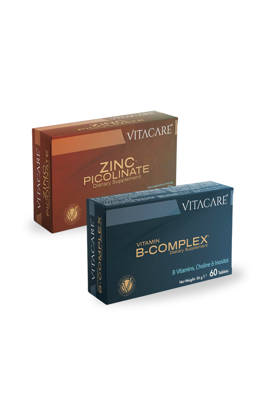 B Complex Vitamin + ZINC Picolinate - 2'li Avantaj Paketi