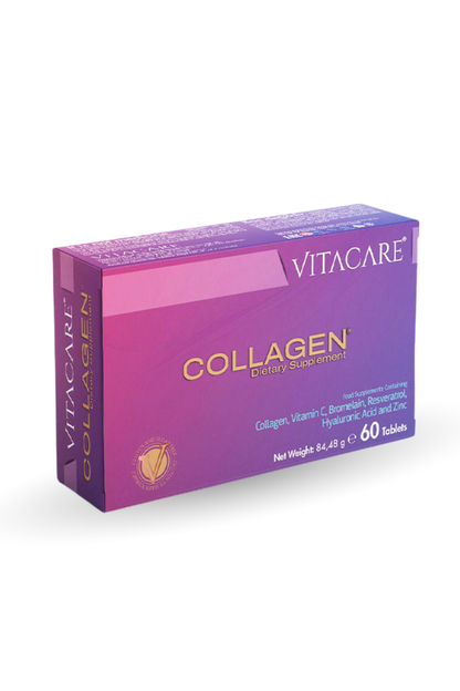 Collagen Tablet Tip1 Tip3 Resveratrol Bromelain Biotin - 60 Tablet | Beslenme Takviyesi