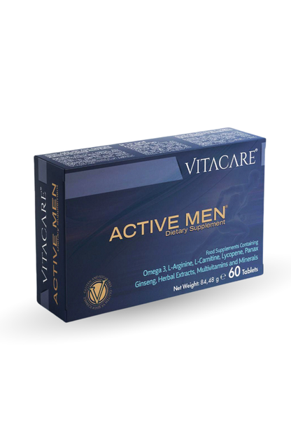Active Men – Erkeklere Özel Vitamin, Mineral ve Bitkisel Ekstre Takviyesi 60 Tablet