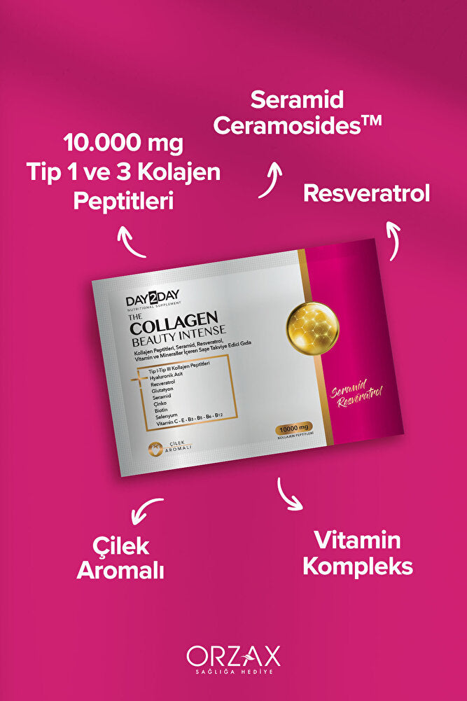 The Collagen Beauty Intense 30 Saşe ÇİLEK Aromalı