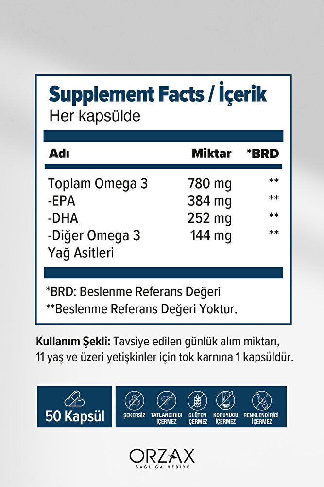 Plus Omega 3 Balık Yağı 1200 MG 50 Kapsül