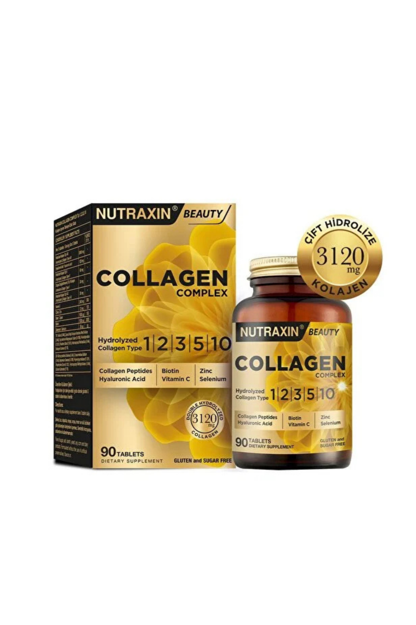 Collagen Beauty Complex 90 Tbl - Hidrolize Tip 1, 2, 3, 5, 10, Biotin, Zinc, Bakır, Hya, Selenyum