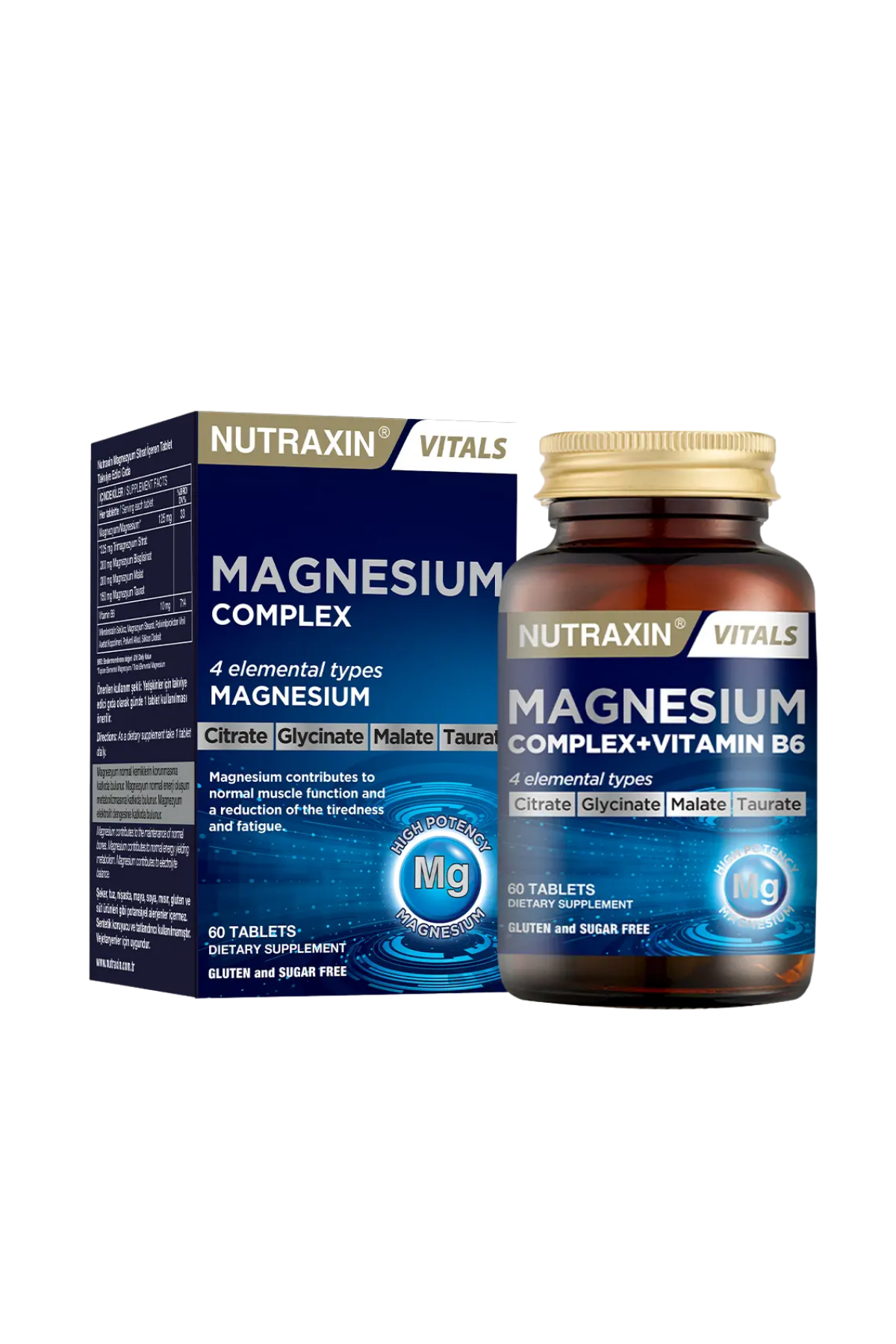 Magnezyum Complex+ Vitamin B6 60 Tablet