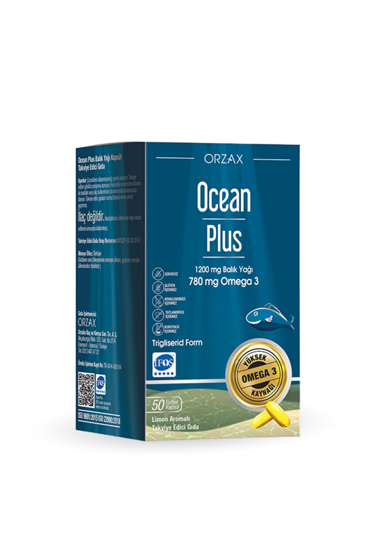 Plus Omega 3 Balık Yağı 1200 MG 50 Kapsül