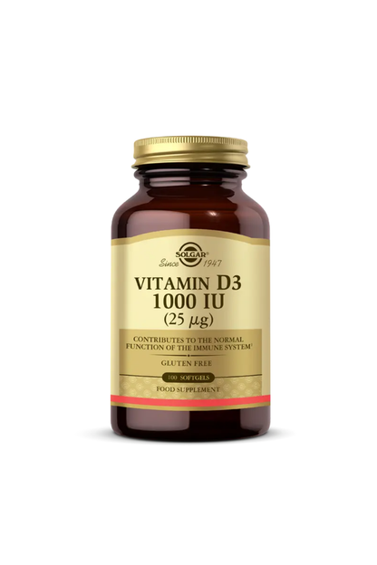 Vitamin D3 1000 IU 100 Kapsül