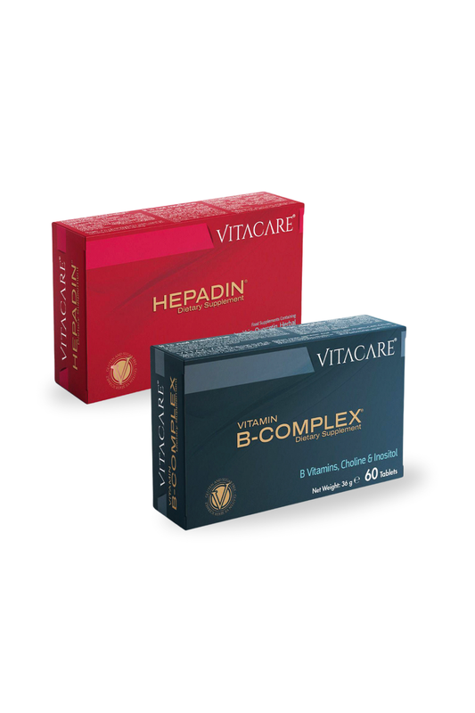 B Complex Vitamin + Hepadin Bitkisel Ekstre Kompleksi - 2'li Avantaj Paketi