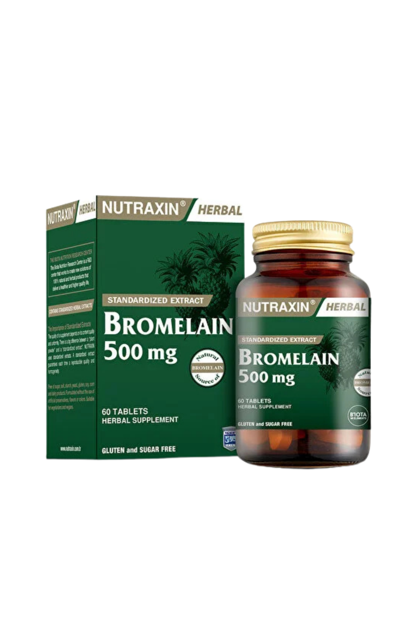 Bromelain 500 Mg Takviye Edici Gıda 60 Tablet