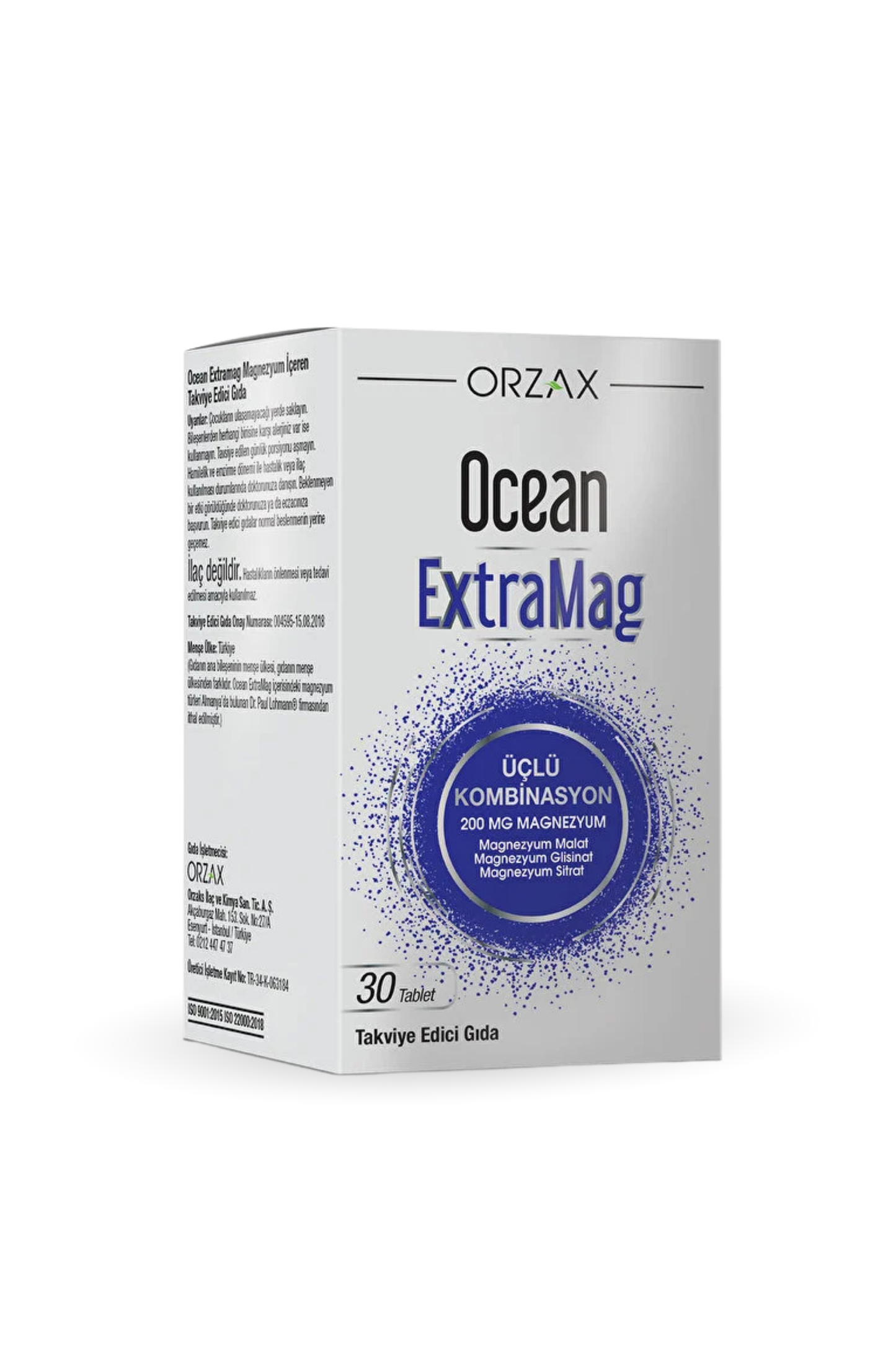 ExtraMag Üçlü Kombinasyon Magnezyum 200 mg - 30 Tablet