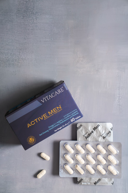 Active Men – Erkeklere Özel Vitamin, Mineral ve Bitkisel Ekstre Takviyesi 60 Tablet