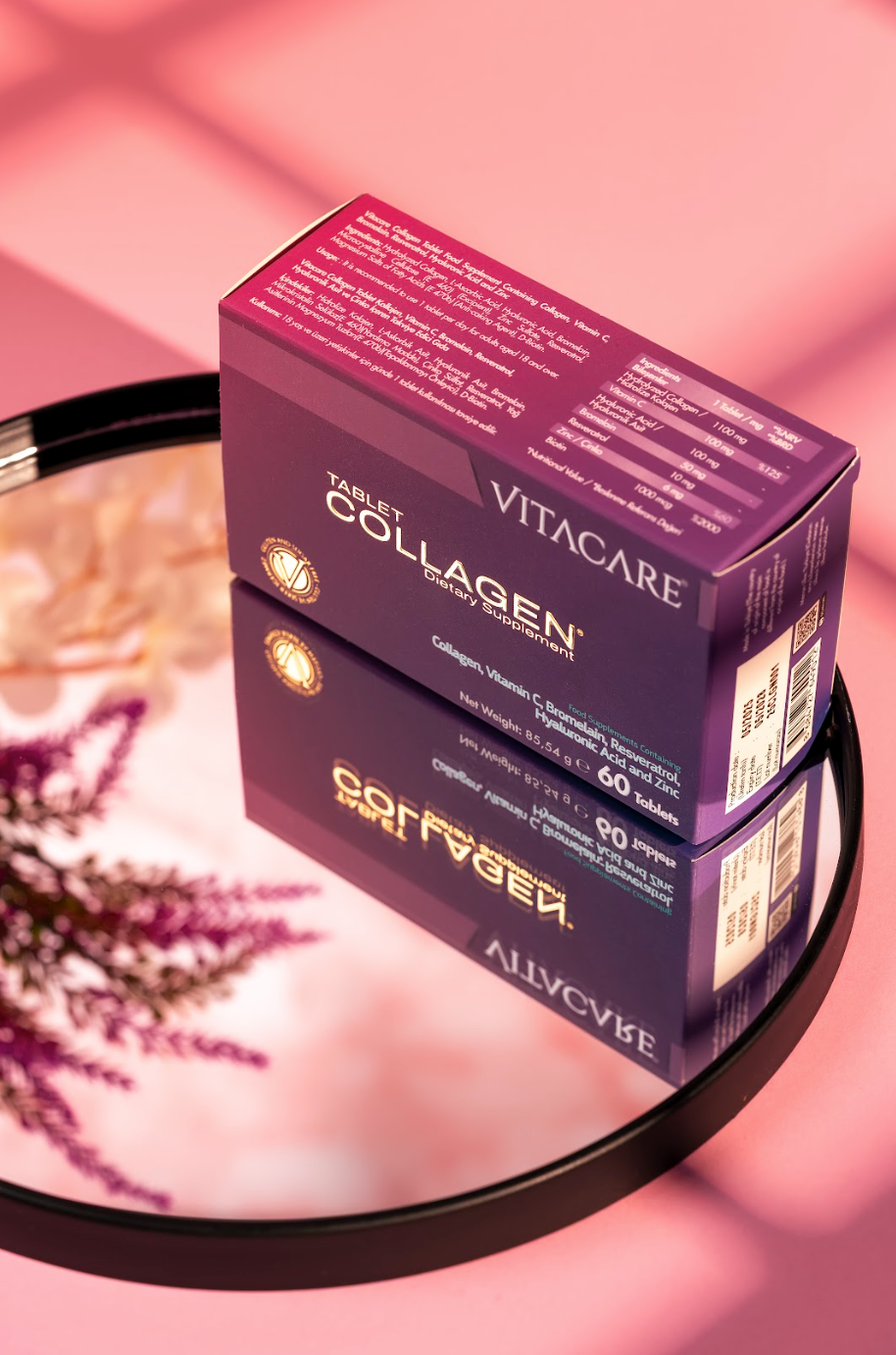 Collagen Tablet Tip1 Tip3 Resveratrol Bromelain Biotin - 60 Tablet | Beslenme Takviyesi