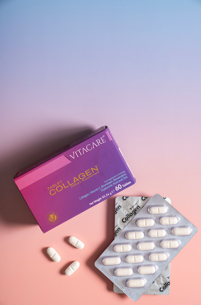 Collagen Tablet Tip1 Tip3 Resveratrol Bromelain Biotin - 60 Tablet | Beslenme Takviyesi