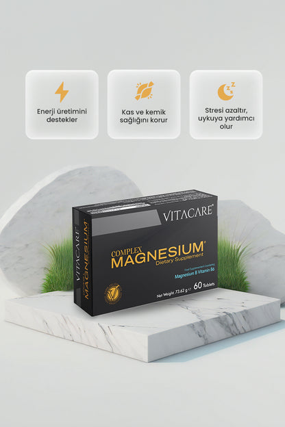 Magnezyum Complex Vitamin B6 60 TABLET | Beslenme Takviyesi