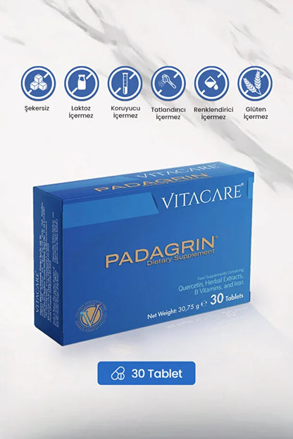 Padagrin Multi-Etkili Bağışıklık, Sindirim ve Antioksidan Desteği (30 Tablet)