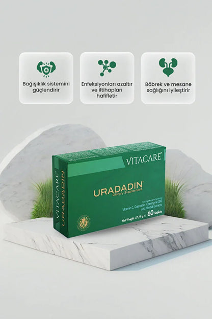 URADADIN 60 TABLET | Çörekotu, Turna Yemişi, Q10 ve C Vitamin içeren Takviye Edici Gıda