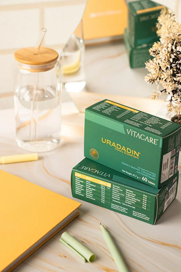 URADADIN 60 TABLET | Çörekotu, Turna Yemişi, Q10 ve C Vitamin içeren Takviye Edici Gıda