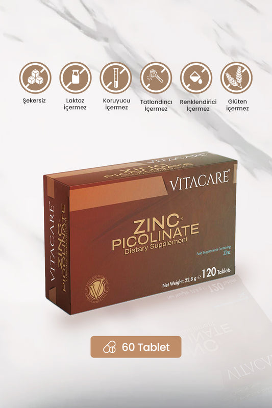Zinc Picolinate 120 Tablet | Beslenme Takviyesi